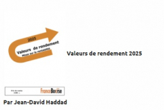 Dossier VALEURS DE RENDEMENT 2025 : c'est parti! 